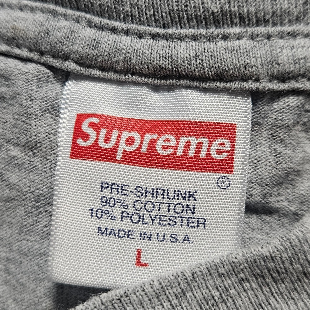 Supreme F*ck With Your Head Tee Heather Grey Pink Graphic T-Shirt L Streetwear - Picture 3 of 6